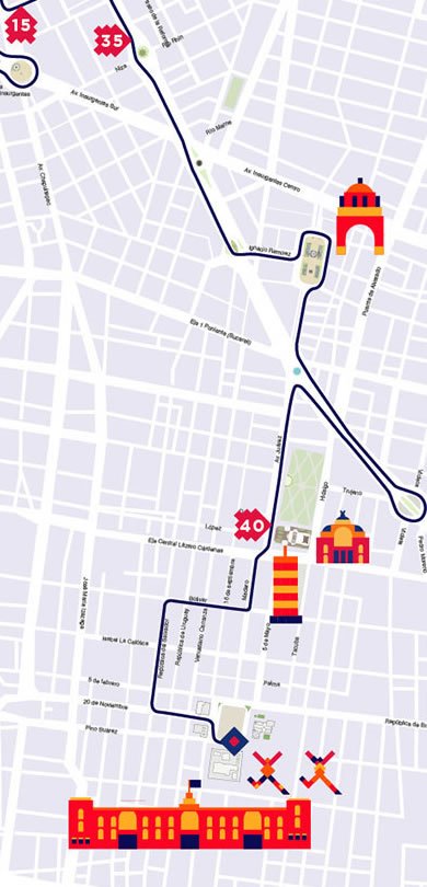 7 ruta maratón de la ciudad de México hasta kilómetro 5