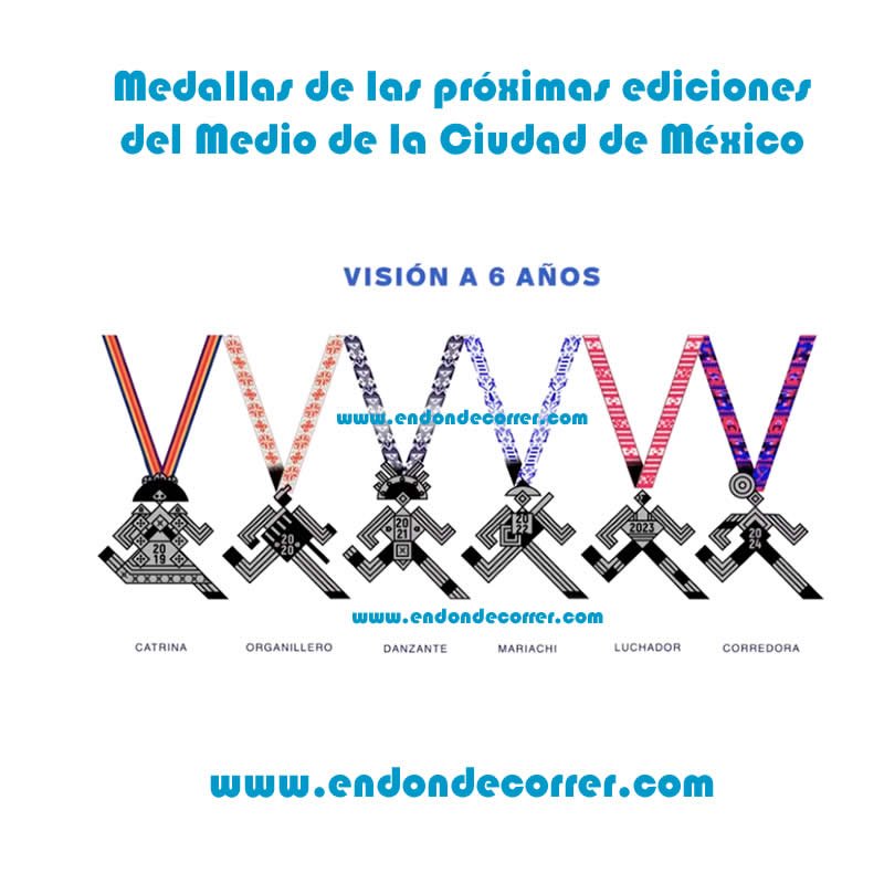 medalla medio maraton ciudad de méxico 2019